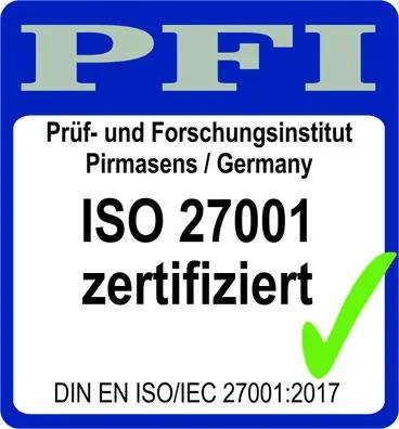 ISO/IEC 27001:2013 Siegel