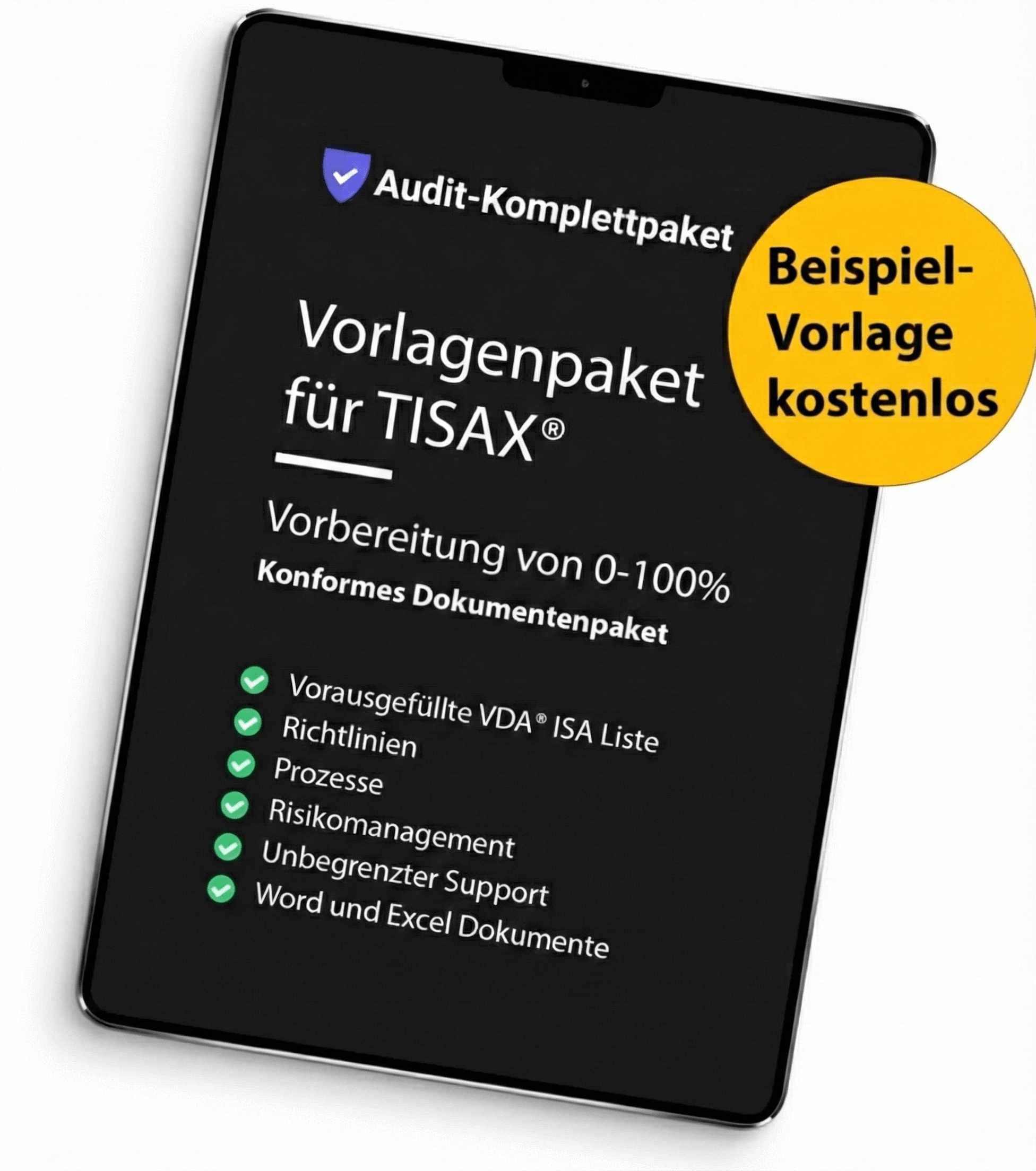 TISAX Komplettpaket mit Dokumentenvorlagen