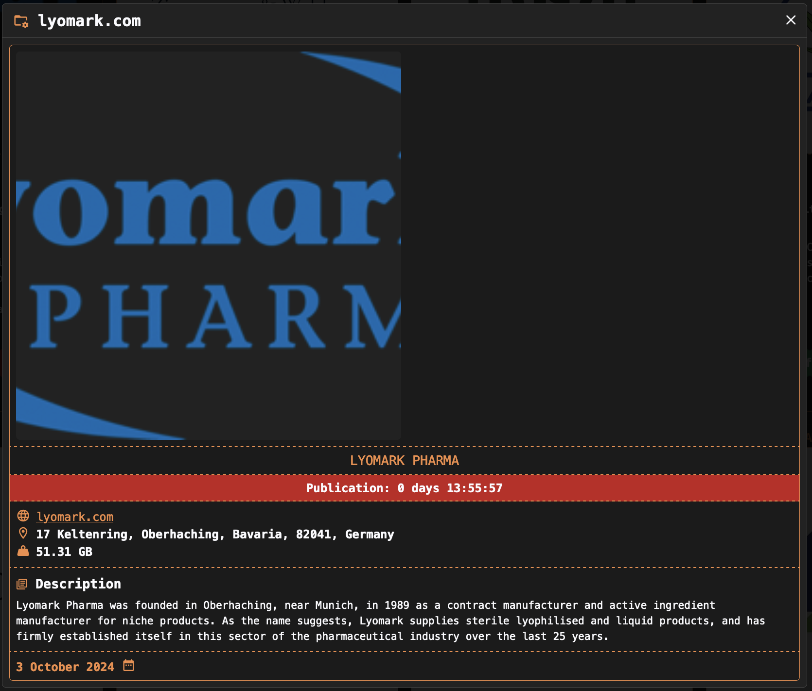 Screenshot aus dem Deepweb
